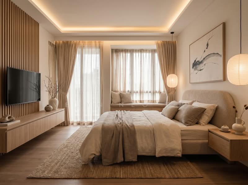 Tanamera Crest, 10 Pari Dedap Walk, 3 Bedrooms, 1,173 sqft, Condominium For Sale, by Evelyn Neo 梁慧雯, 500158226 - Artist Impression: Master Bedroom - PropertyGuru.com.sg