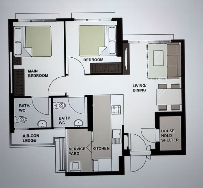 327C Sumang Walk, 327C Sumang Walk, 2 Bedrooms, 732 sqft, HDB Flat For Sale, by Elsa Yeo, 500158244 - PropertyGuru.com.sg