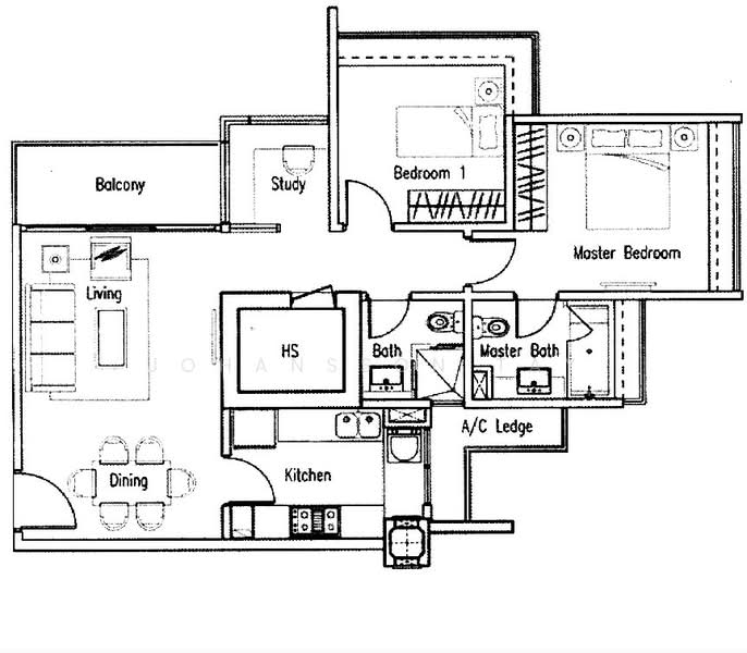The Citrine, 18 Jalan Datoh, 2 Bedrooms, 958 sqft, Apartment For Rent, by Johansson Tay, 500158259 - PropertyGuru.com.sg