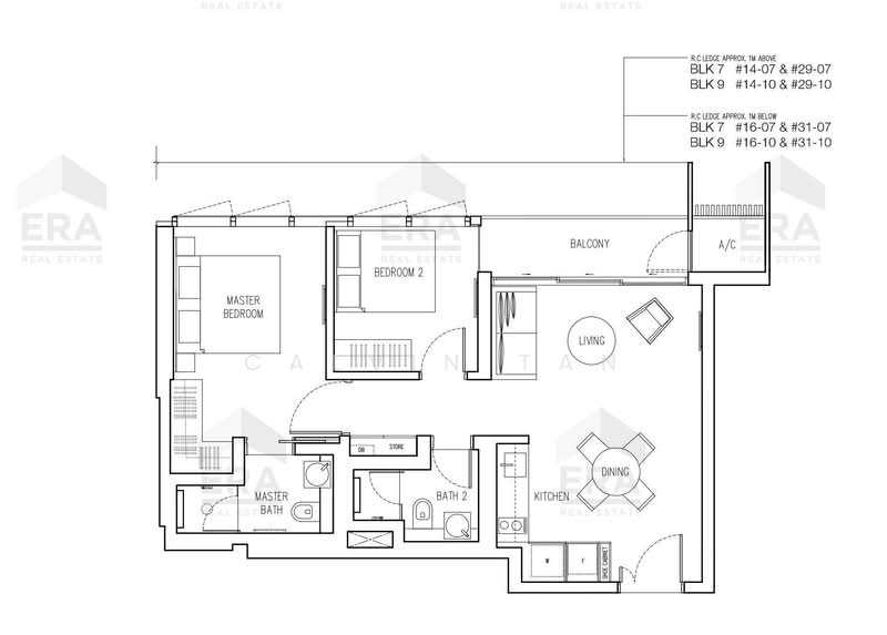 Echelon, 7 Alexandra View, 2 Bedrooms, 732 sqft, Condominium For Sale, by Calvin Tan, 500158269 - PropertyGuru.com.sg