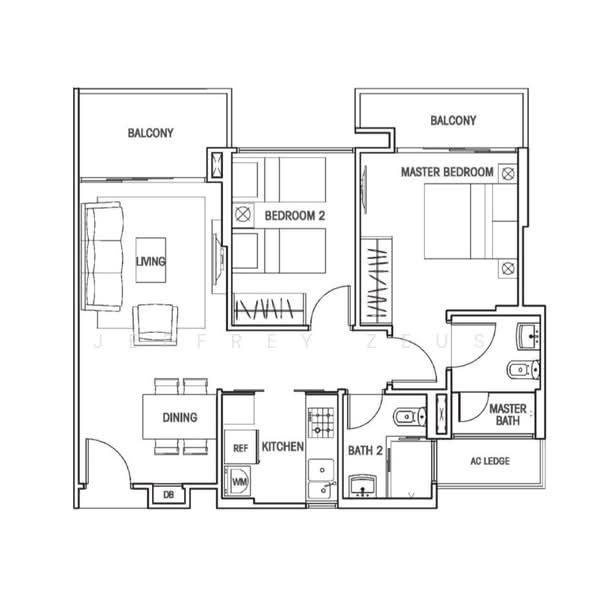 Questa @ Dunman, 543 Dunman Road, 2 Bedrooms, 786 sqft, Condominium For Rent, by Jeffrey Zeus, 500158301 - PropertyGuru.com.sg
