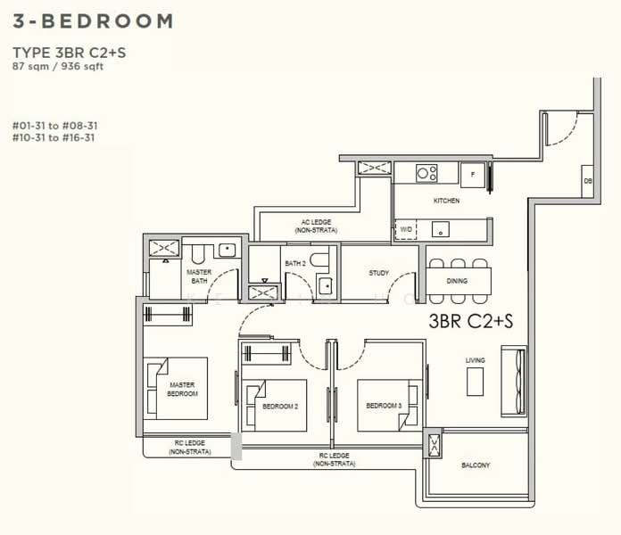 Lentor Gardens Residences, 68 Lentor Gardens, 3 Bedrooms, 936 sqft, Condominium For Sale, by Kelvin Ho, 500158353 - PropertyGuru.com.sg
