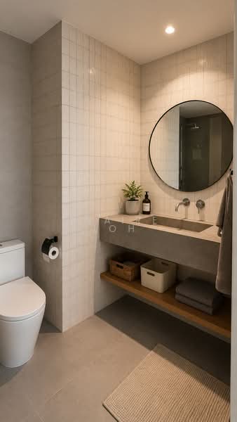 Thomson Three, 41 Bright Hill Drive, 2 Bedrooms, 732 sqft, Condominium For Rent, by Claire Loh, 500158397 - Bathroom - PropertyGuru.com.sg