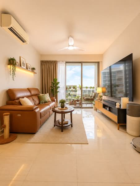 Sol Acres, 8 Choa Chu Kang Grove, 3 Bedrooms, 872 sqft, Executive Condominium For Sale, by Joyce Wee, 500158410 - Living Room - PropertyGuru.com.sg