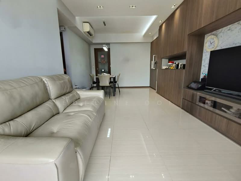 Bellewoods, 100 Woodlands Avenue 5, 2 Bedrooms, 786 sqft, Executive Condominium For Sale, by Edeline Ooi, 500158423 - Living Room - PropertyGuru.com.sg