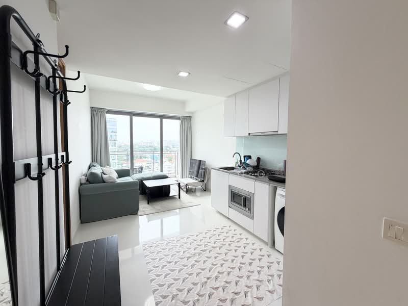 The Scala @ Lorong Chuan, 120 Serangoon Avenue 3, 1 Bedroom, 474 sqft, Condominium For Rent, by Kye Tang, 500158438 - Living Room - PropertyGuru.com.sg