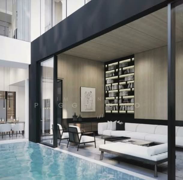 Brand New with Lift and Pool, basement to park 6 cars, grand living hall with super high ceiling, Walk to Stevens MRT, call 8130 3636 for details, 6 Bedrooms, 8,500 sqft, Semi-Detached House For Sale, by Kim Yan 金燕, 500158531 - Living Room - PropertyGuru.com.sg