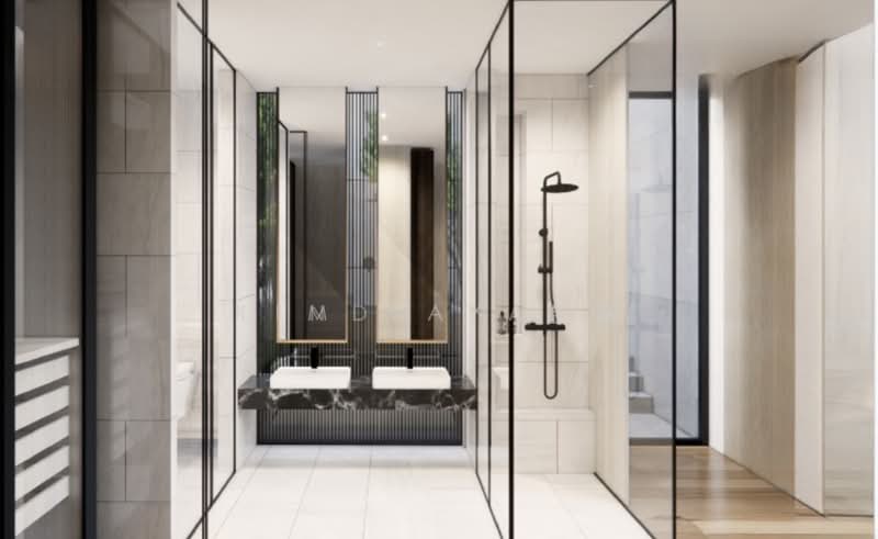 Brand New with Lift and Pool, grand living hall with super high ceiling, Walk to Stevens MRT, call 8130 3636 for details, 6 Bedrooms, 8,500 sqft, Semi-Detached House For Sale, by Kim Yan 金燕, 500158531 - Bathroom - PropertyGuru.com.sg