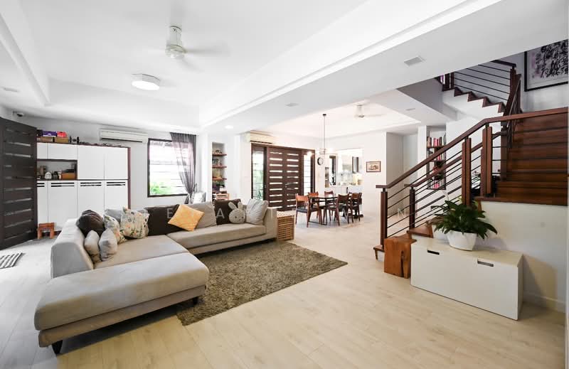 Tropical Modern Corner Terrace at Serangoon Gardens, , 5 Bedrooms, 2,800 sqft, Corner Terrace For Sale, by Stefanie Wong, 500158535 - Living Room - PropertyGuru.com.sg