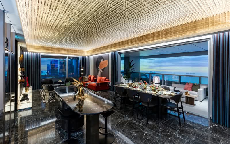 W Residences Marina View - Singapore, 22 Marina View, 2 Bedrooms, 710 sqft, Condominium For Sale, by John Lee, 500158625 - Living Room - PropertyGuru.com.sg