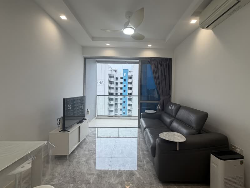 The Santorini, Tampines Street 86, 2 Bedrooms, 753 sqft, Condominium For Rent, by Sherlyn Aw, 500158650 - Living Room - PropertyGuru.com.sg