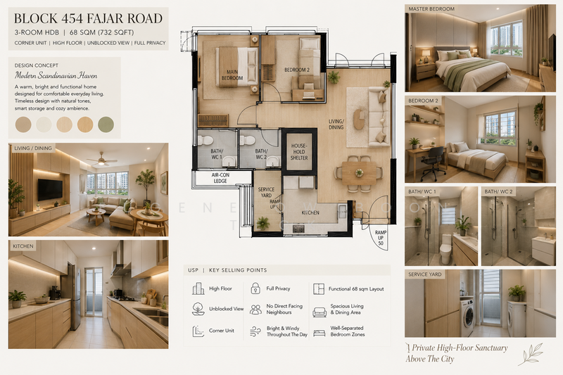 454 Fajar Road, 454 Fajar Road, 2 Bedrooms, 731 sqft, HDB Flat For Sale, by Eugene Ow Boon Teck, 500158664 - PropertyGuru.com.sg