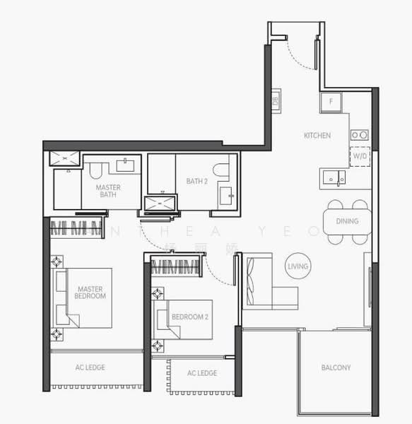 The Atelier, 2 Makeway Avenue, 2 Bedrooms, 872 sqft, Condominium For Rent, by Anthea Yeo 杨丽娇, 500158723 - PropertyGuru.com.sg