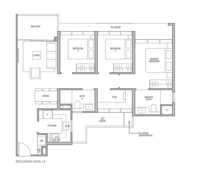 Lentor Modern, Lentor Central, 3 Bedrooms, 969 sqft, Condominium For Sale, by Tina Zou, 500158764 - PropertyGuru.com.sg