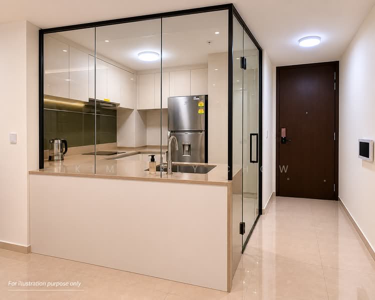The Gazania, 11 How Sun Drive, 2 Bedrooms, 700 sqft, Condominium For Sale, by Kimberly Chow, 500158791 - Kitchen - PropertyGuru.com.sg