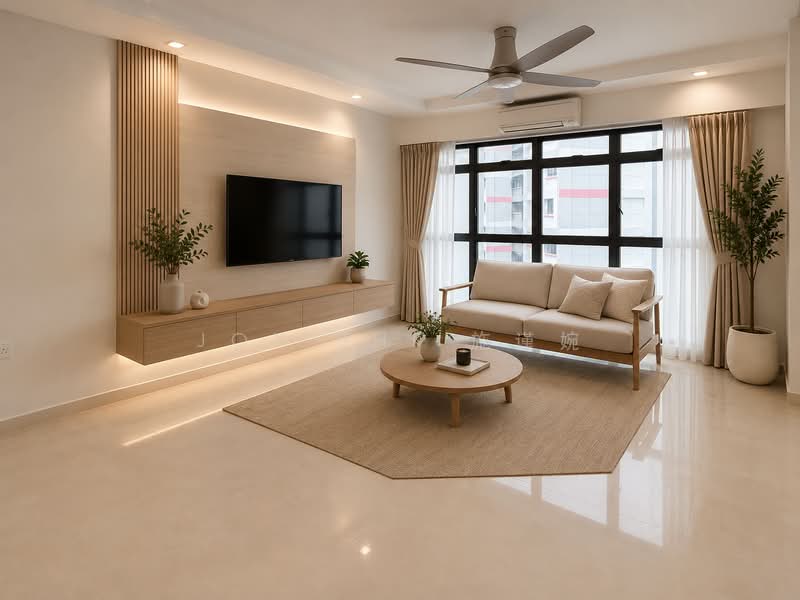656B Jurong West Street 61, 656B Jurong West Street 61, 4 Bedrooms, 1,432 sqft, HDB Flat For Sale, by Joy Shi 施谨婉, 500158979 - Living Room - PropertyGuru.com.sg