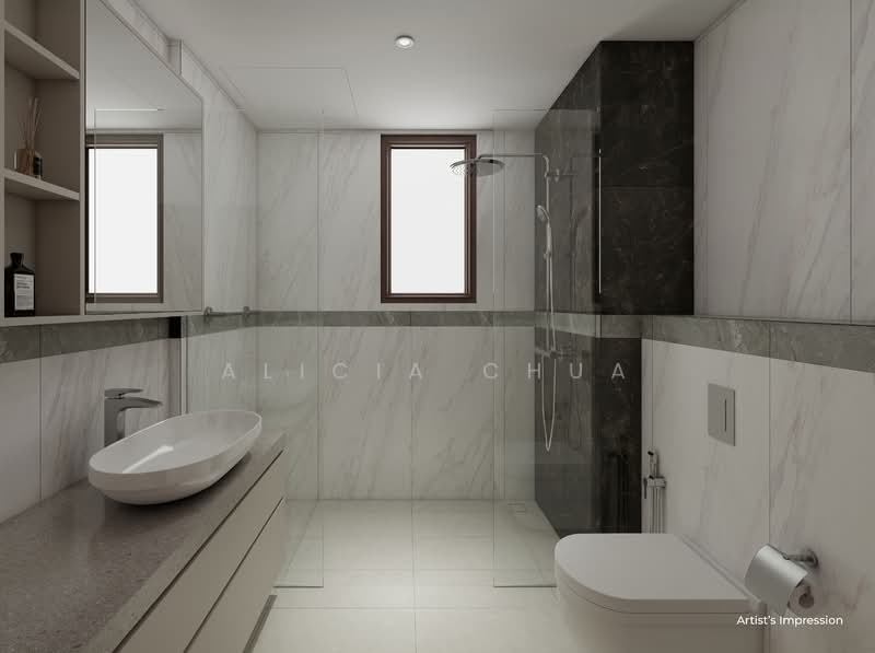 The Bronze, 46 Boon Teck Road, 3 Bedrooms, 1,259 sqft, Condominium For Sale, by Alicia Chua, 500159023 - Bathroom - PropertyGuru.com.sg