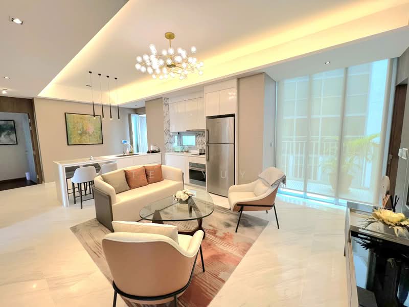 Queens Peak, 1 Dundee Road, 5 Bedrooms, 4,715 sqft, Condominium For Sale, by Ten Yuyu, 500159112 - Living Room - PropertyGuru.com.sg