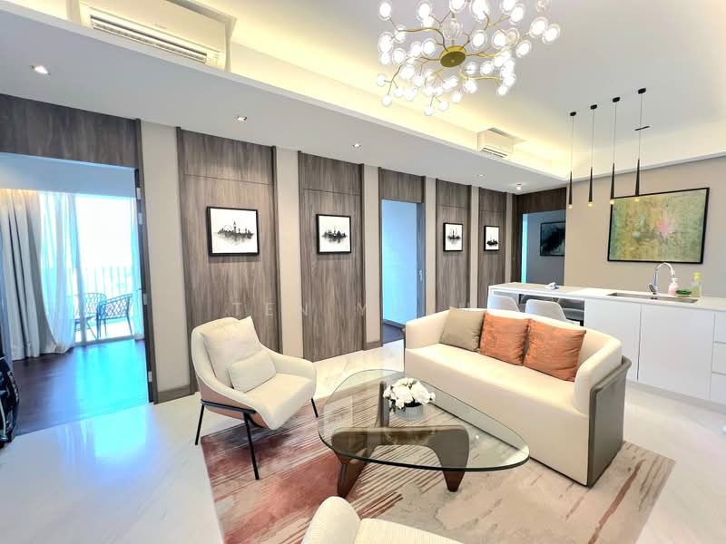 Queens Peak, 1 Dundee Road, 5 Bedrooms, 4,715 sqft, Condominium For Sale, by Ten Yuyu, 500159112 - Living Room - PropertyGuru.com.sg