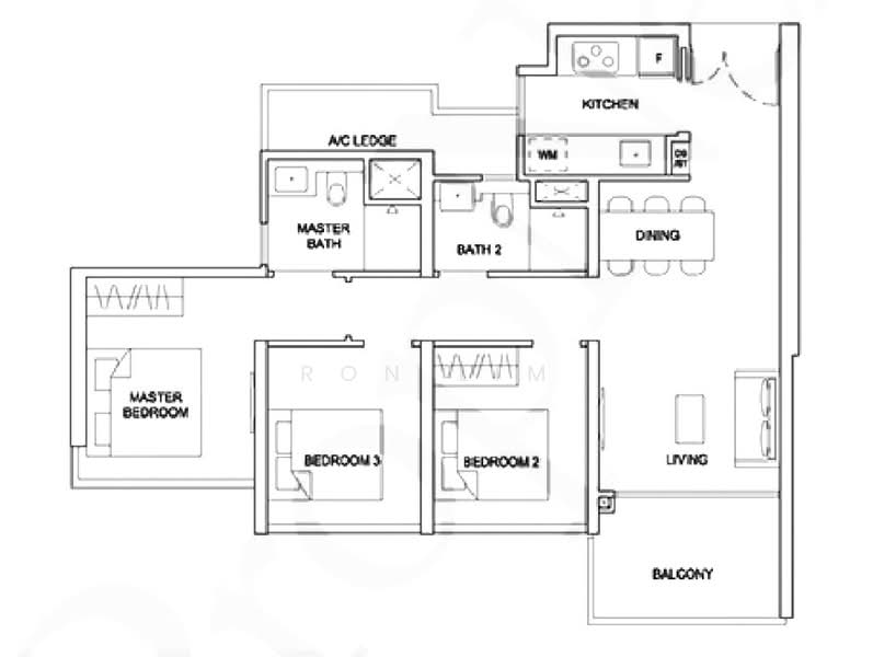Stirling Residences, 21 Stirling Road, 3 Bedrooms, 883 sqft, Condominium For Sale, by Ron Lim, 500159139 - PropertyGuru.com.sg