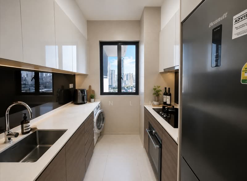 Stirling Residences, 21 Stirling Road, 3 Bedrooms, 883 sqft, Condominium For Sale, by Ron Lim, 500159139 - Kitchen - PropertyGuru.com.sg