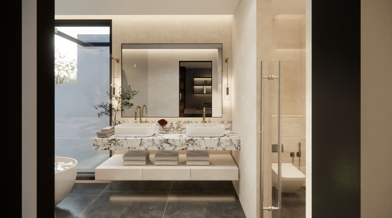 Semi-D Brand New Freehold @ Dunearn Rd •⁠ 1km MGS ★Eminence Landed★, Jalan Jambu Mawar, Dunearn Road, 6 Bedrooms, 9,000 sqft, Semi-Detached House For Sale, by Clarry Au, 500159151 - Bathroom - PropertyGuru.com.sg