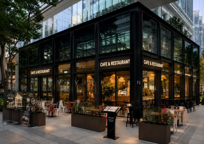 Cafe Restaurant Space w Outdoor Seating | Dual Frontage, , 1,530 sqft, Food & Beverage For Rent, by Vivien Tan, 500159188 - Exterior - CommercialGuru.com.sg