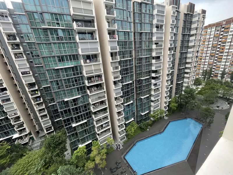 The Terrace, 88 Edgedale Plains, 4 Bedrooms, 1,313 sqft, Executive Condominium For Sale, by Charmian Ngan, 500159233 - Pool view - PropertyGuru.com.sg