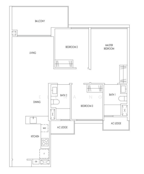 Treasure at Tampines, 57 Tampines Lane, 3 Bedrooms, 915 sqft, Condominium For Sale, by Elena Ng, 500159412 - PropertyGuru.com.sg