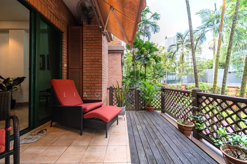 Palm Spring, 22 Ewe Boon Road, 4 Bedrooms, 2,120 sqft, Condominium For Sale, by Liao Huimin, 500159569 - Patio - PropertyGuru.com.sg