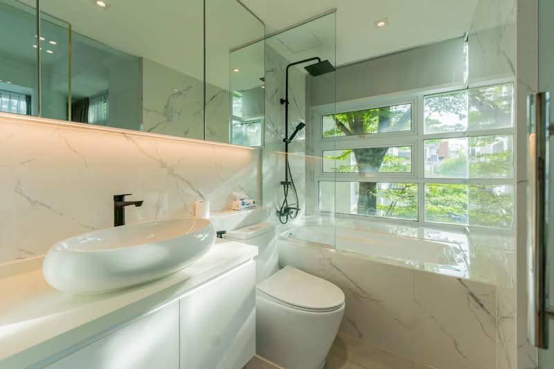 One K Green Lane, 1K Green Lane, 2 Bedrooms, 883 sqft, Condominium For Rent, by Daron Ang, 500159629 - Master Bath - PropertyGuru.com.sg