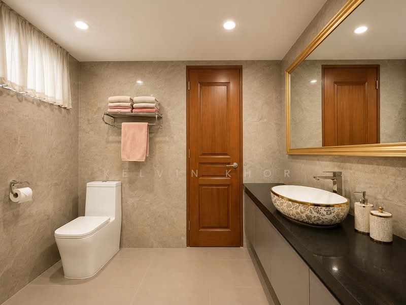 Palm Spring, 16 Ewe Boon Road, 3 Bedrooms, 1,496 sqft, Condominium For Sale, by Kelvin Khor, 500159634 - Bathroom - PropertyGuru.com.sg