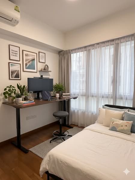 Fourth Avenue Residences, 2 Fourth Avenue, 2 Bedrooms, 710 sqft, Condominium For Sale, by Isaac Lee, 500159636 - Bedroom (AI Gen) - PropertyGuru.com.sg