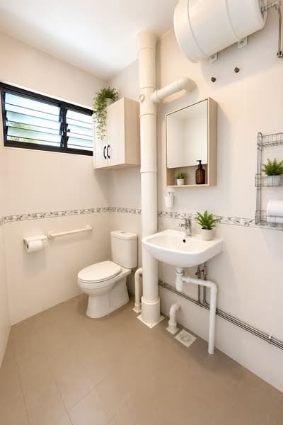 637 Ang Mo Kio Avenue 6, 637 Ang Mo Kio Avenue 6, 3 Bedrooms, 990 sqft, HDB Flat For Sale, by KK Liang, 500159658 - Bathroom - PropertyGuru.com.sg