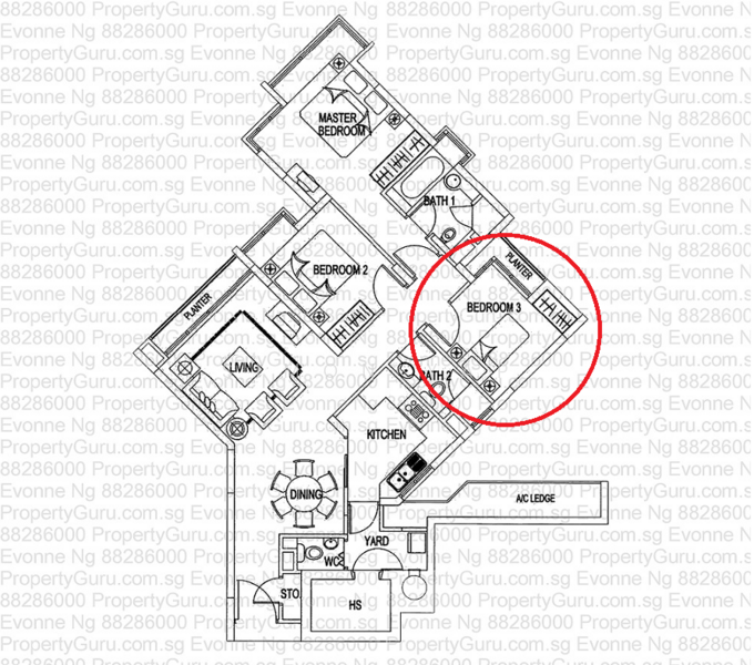 Tanamera Crest, 6 Pari Dedap Walk, Room Rental, 150 sqft, Condominium For Rent, by Simon Yap, 500159692 - PropertyGuru.com.sg