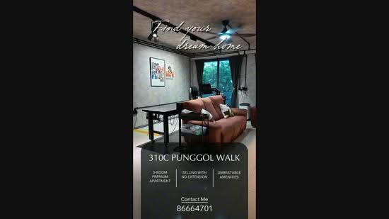 310C Punggol Walk, 310C Punggol Walk, Hougang / Punggol / Sengkang, 3 Bedrooms, 1,205 sqft, HDB Flat For Sale, by Samuel Ong, 500159715 - PropertyGuru.com.sg