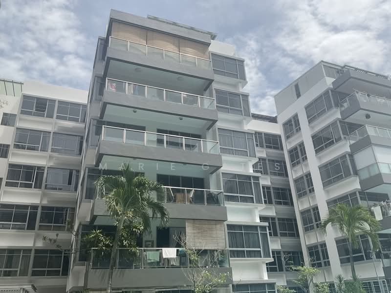 Atrium Residences, 1 Lorong 28 Geylang, 3 Bedrooms, 2,271 sqft, Condominium For Sale, by Marie Gates, 500159753 - Bamboo Blinds on living room balcony - PropertyGuru.com.sg