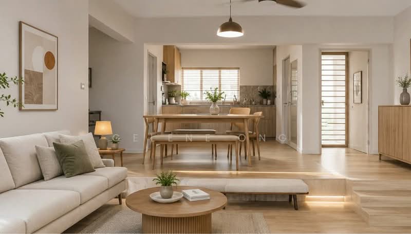 Ivory Heights, Jurong East Street 13, 3 Bedrooms, 1,701 sqft, Condominium For Sale, by Gelene Ong, 500159920 - AI image Living Room - PropertyGuru.com.sg