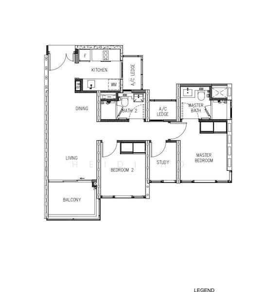 Stirling Residences, 23 Stirling Road, 2 Bedrooms, 764 sqft, Condominium For Rent, by Heidi Ho, 500159979 - PropertyGuru.com.sg