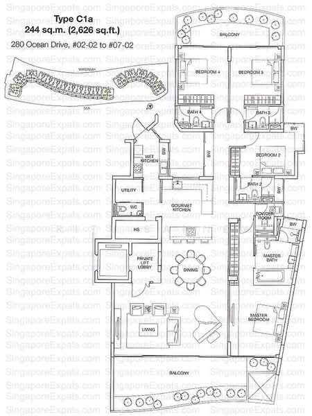 The Coast at Sentosa Cove, 276 Ocean Drive, 4 Bedrooms, 2,626 sqft, Condominium For Rent, by Ritu Sahney, 500160096 - PropertyGuru.com.sg
