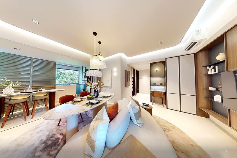 Last few unit ! Rare 999-Year in D19 — Move In Ready, , 3 Bedrooms, 1,012 sqft, Condominium For Sale, by Vivian Toh, 500160197 - Living Room - PropertyGuru.com.sg