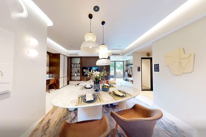 Last few unit ! Rare 999-Year in D19 — Move In Ready, , 3 Bedrooms, 1,012 sqft, Condominium For Sale, by Vivian Toh, 500160197 - Dining Room - PropertyGuru.com.sg