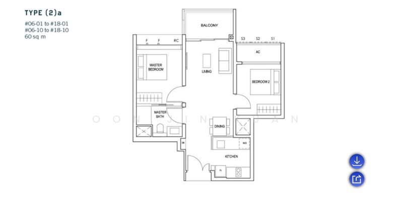 Penrose, 22 Sims Drive, 2 Bedrooms, 646 sqft, Condominium For Sale, by Oon Jin Kuan, 500160199 - PropertyGuru.com.sg