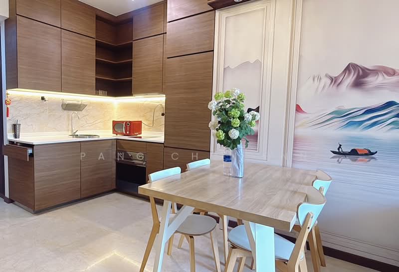 Queens Peak, 3 Dundee Road, 3 Bedrooms, 624 sqft, Condominium For Rent, by Pang Chun Enn, 500160203 - Kitchen - PropertyGuru.com.sg