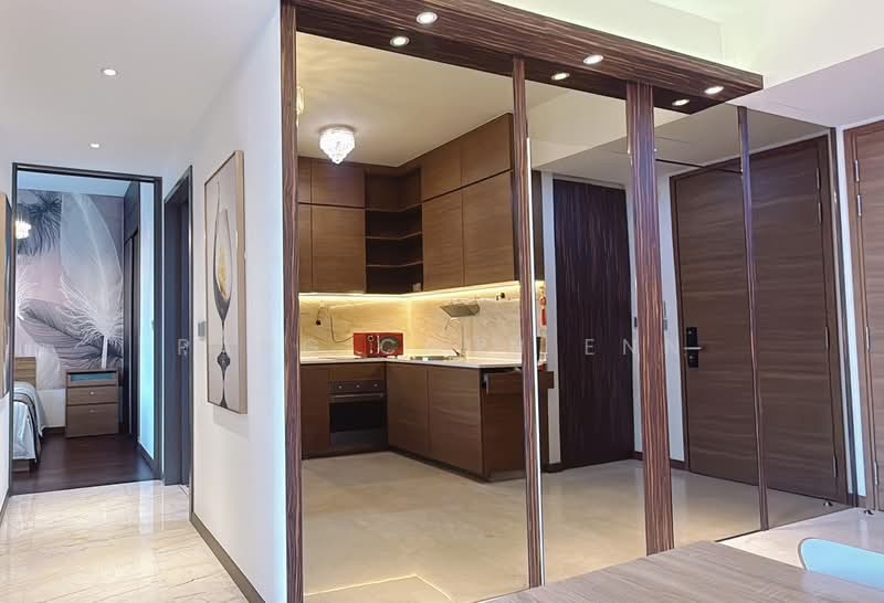 Queens Peak, 3 Dundee Road, 3 Bedrooms, 624 sqft, Condominium For Rent, by Pang Chun Enn, 500160203 - Kitchen - PropertyGuru.com.sg