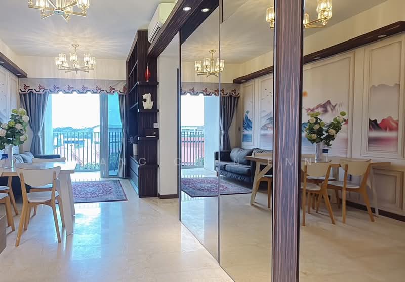 Queens Peak, 3 Dundee Road, 3 Bedrooms, 624 sqft, Condominium For Rent, by Pang Chun Enn, 500160203 - Living Room - PropertyGuru.com.sg