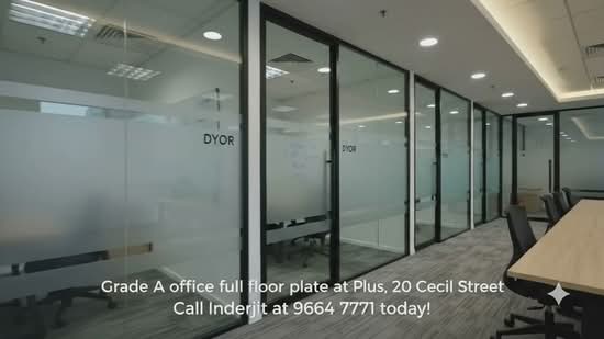 Plus, 20 Cecil Street, 11,216 sqft, Office For Sale, by Inderjit Singh, 500160265 - CommercialGuru.com.sg