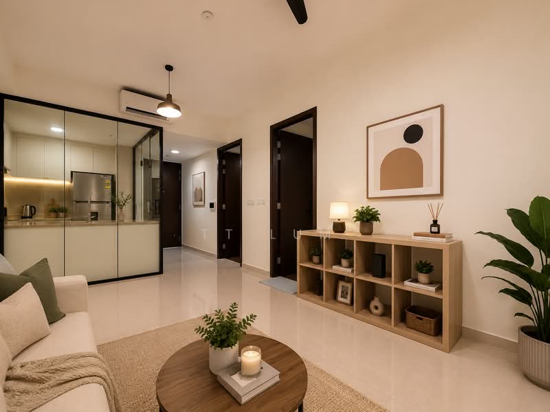 The Gazania, 11 How Sun Drive, 2 Bedrooms, 700 sqft, Condominium For Sale, by TT Lum, 500160319 - Living Room - PropertyGuru.com.sg