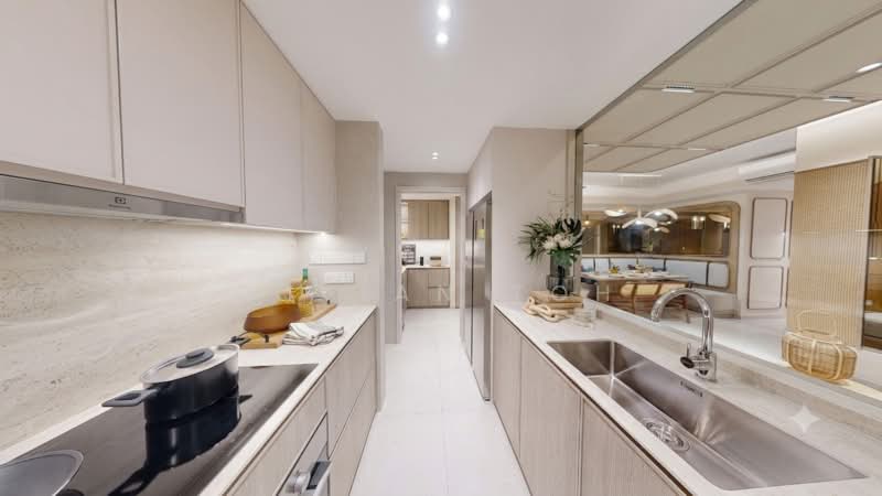 Freehold 4-bedroom beside TEL MRT !, , 4 Bedrooms, 1,249 sqft, Condominium For Sale, by Vivian Toh, 500160322 - Kitchen - PropertyGuru.com.sg