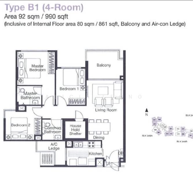 347B Yishun Avenue 11, 347B Yishun Avenue 11, 3 Bedrooms, 990 sqft, HDB Flat For Sale, by Alicia Leong, 500160335 - PropertyGuru.com.sg